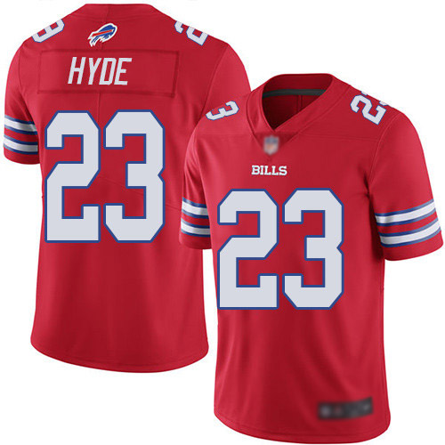 Men Buffalo Bills 23 Micah Hyde Limited Red Rush Vapor Untouchable NFL Jersey